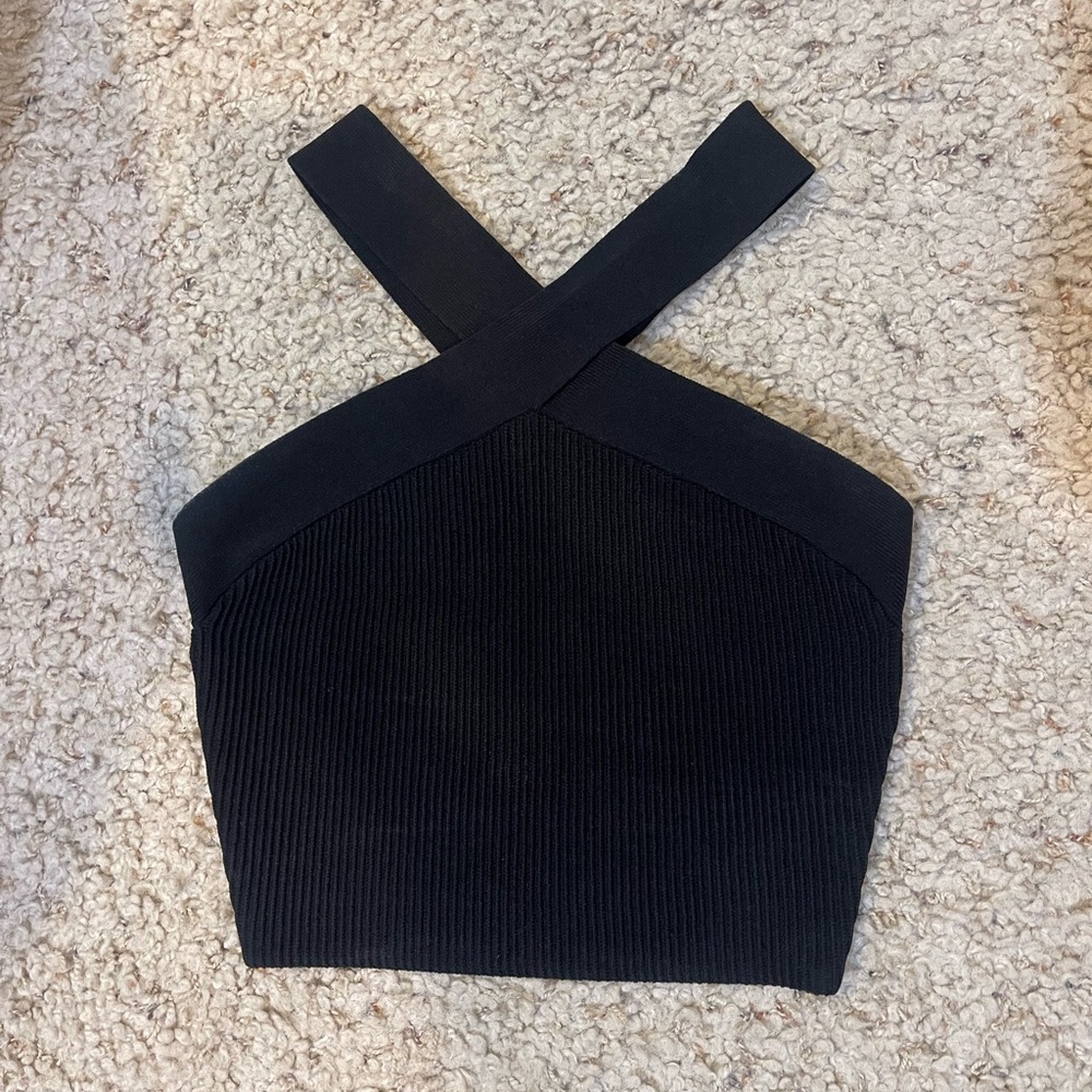 Babaton Sculpt Knit Criss Cross Top